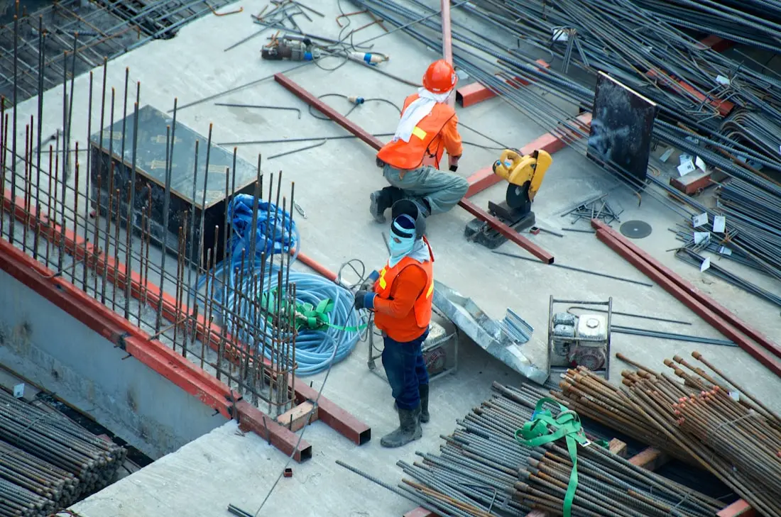 Ouvrier sur un chantier