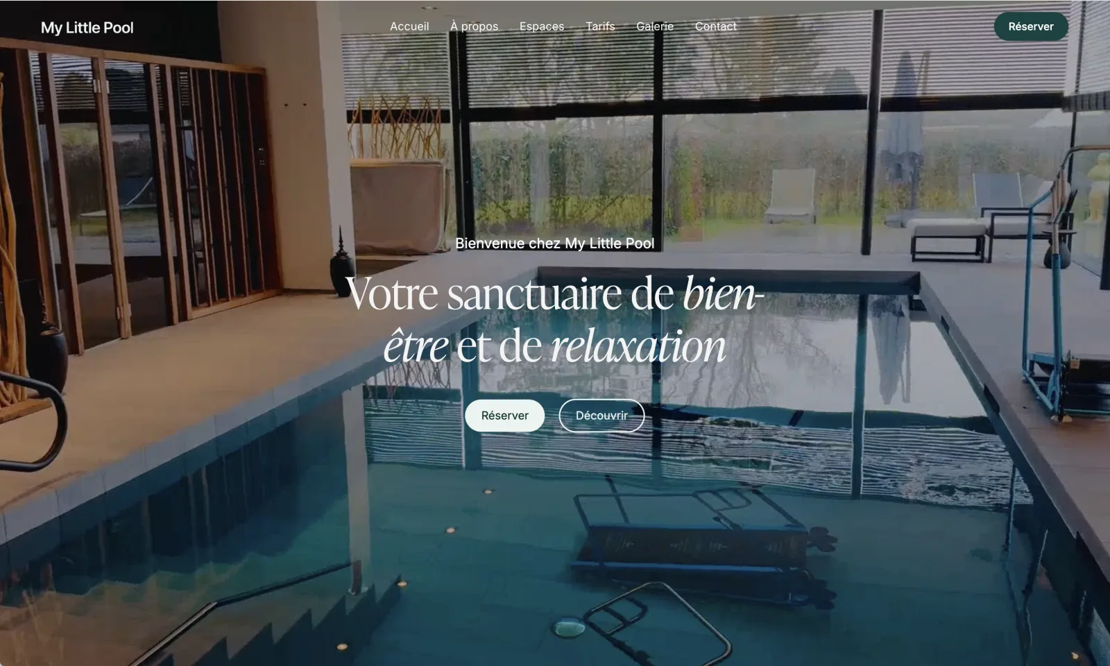 My Little Pool — application de réservation